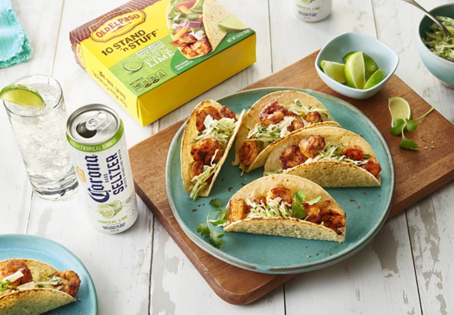shrimp tacos creamy lime slaw